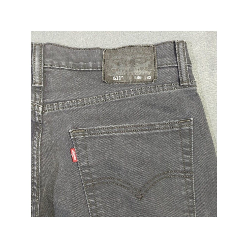 Levi's Jeans Men's 36x32 Fits 35x31 Black 511 Slim Fit Tapered Leg